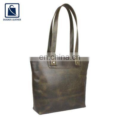 Eye Catching Design Wholesale Price Good Quality Stylish Look Women Genuine Leather Handbag From India