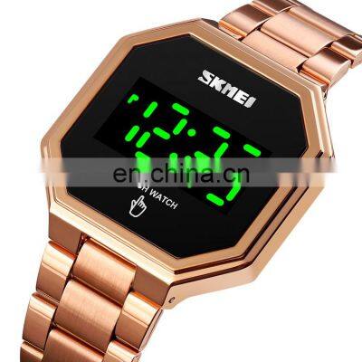 New Arrival Skmei 1696 Black Gold Sport Led Watch for Men Wristwatch Metal Made in China photo-3