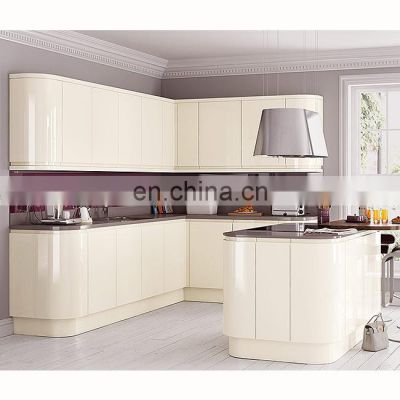 High gloss new modern wall hanging mdf kitchen cabinet