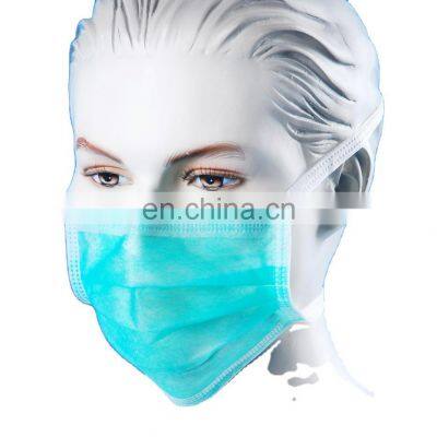 Facemask Mask 3 Ply Manufacturer High Filtration PPE FACE MASK White 3 Ply PP Facemask Earloop