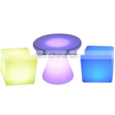 cocktail table lounge outdoor led bar furniture counter stool mobile bar plastic chair cube 40cm