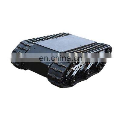 High precision encoder rubber crawler robot chassis AVT-9T robot chassis kit commercial robot good for inspection, exploration