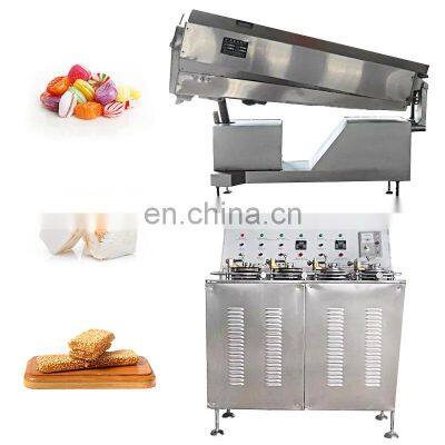 Form Roll Cut Ball Flat Lollipop Deposit Production Line Small Scale Candy Make Machine Roller