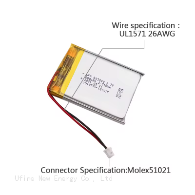 Li-po Battery Pack UFX 603040 680mAh 3.7V For Remote Control Battery photo-3