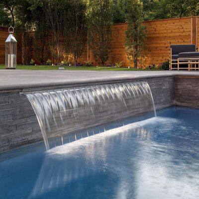 Best Selling Indoor/Outdoor Acrylic Garden Wall Water Curtain Sheer Descent Pool Waterfall LED Lights Top Selling Pool Lights photo-6