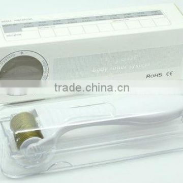 Titanium derma roller, beauty needle roller for face and body