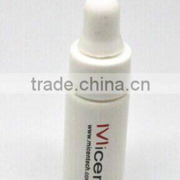 3ml tube glass vial with plastic dropper,empty painting color glass dropper bottle