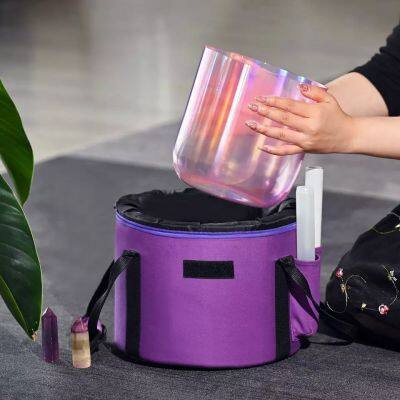 Sound Healing Wind Chime Handle Crystal Singing Bowl Quartz Set Chrystal Rainbow Meditation photo-3