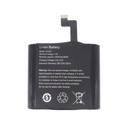 Hot Selling Wholesale Lithium Ion Replacement Pos Terminal Battery for JICAI Q1 Q2 7.2V 5000mAh photo-1
