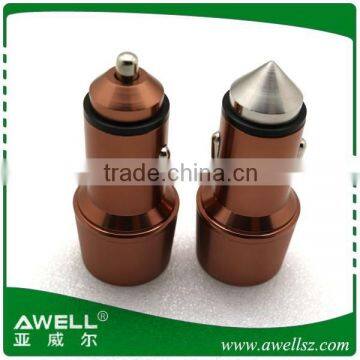 3.1A quickly Safety Hammer car charger for mobile phone