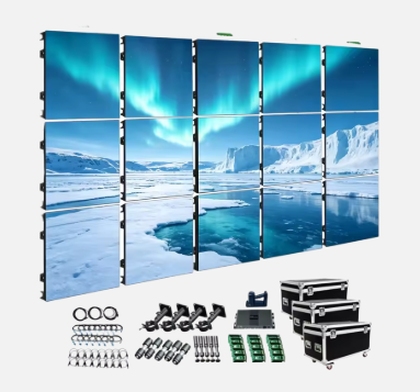 Sistema completo de tela de exibição LED de 5m X 3m, tela de exibição LED ao ar livre P2.6 - P3.91, serviço de aluguel de tela de exibição LED
