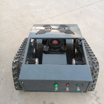 Industrial Grade Gasoline Electric Hybrid Single Cylinder Fast Weeding Rubber Track Remote Brush Mower With 550mm Cutting Width photo-6
