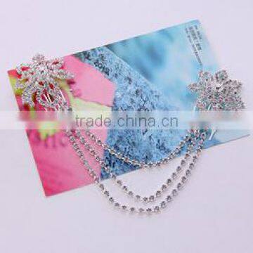 Wholesale Custome Jewelry Clear Crystal Flower Hair Accessory photo-4