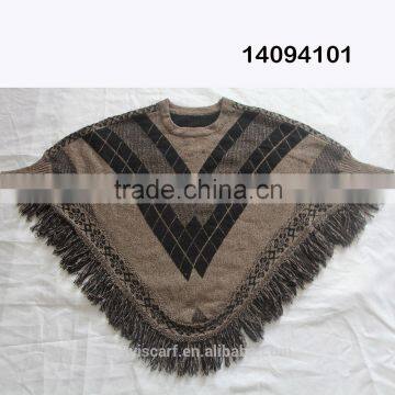 2015 New Design Winter Warm Cloak Women Shawl Scarf T Show Pashmina Shawl w Tassels photo-3
