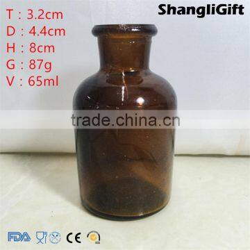 65ml Amber Glass Reagent Bottle Wild Mouth Bottle