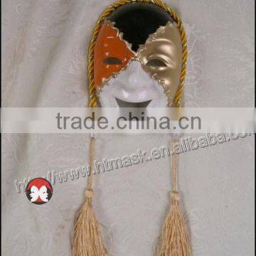 Wholesale full face party dance mask decoration mask Paper Clown Party Sling Mask