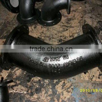 double flange long radius elbow for irrigation pipe fitting