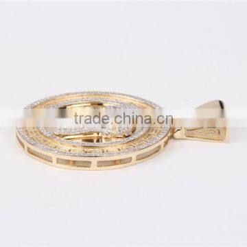 European Style Gold or Silver Coin Jesus Face Pendant for Hip Hop Men photo-4