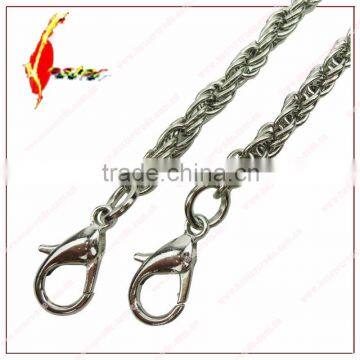 Antique Brass Golden Silver 120 cm 47 Inch Metal Bags Purse Chain Handle Stock photo-2