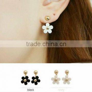 Small Flower white black desiger hot sale Bohemia dangle earring design jewelry Exaggerated Brand Drop earrings women