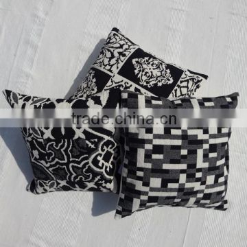 customised black white combination kilim pillow cover cushion covers