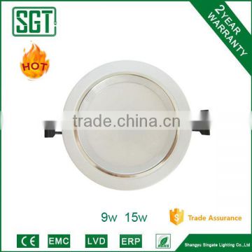 new version SMD ce rohs approved 9w 240v led downlights