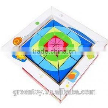 wooden educational toys for kids 3D block puzzle