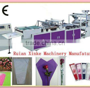 XINKE plastic rose flower/fresh flower bags making machine