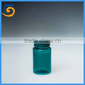 100ml plastic PET capsule bottle with child proof cap