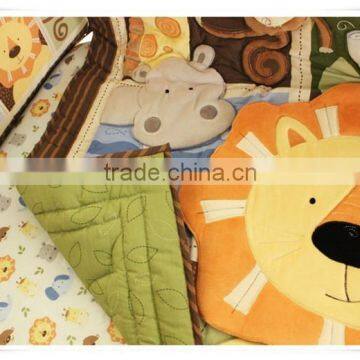 2015 New Design Applique 100% Cotton Custom Bedding Set