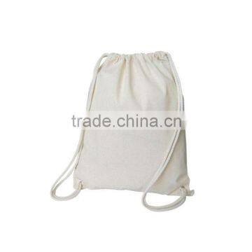 Cotton drawstring bag backpack style