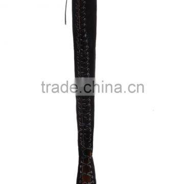 Fancy Hand Made Shoes Boots Ladies Summer Peep Toe Long Boots Lace Up Thigh High Boots for Women photo-3