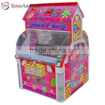 Sinoarcade Sweet Frenzy Snacks Coin Operated Candy Digger Crane Amusement Arcade Game Machine