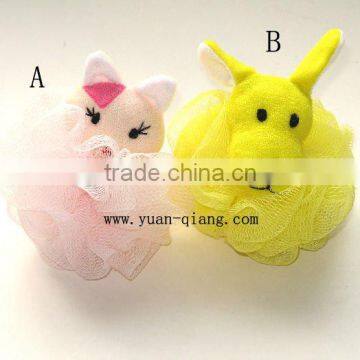 2013 beautiful bath sponge bath scrubber bath product bath ball animal puff ball