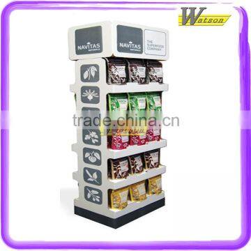 new design two side for pop promotio spices cardboard displays stand for holiday