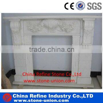 Europe botticino marble fireplace