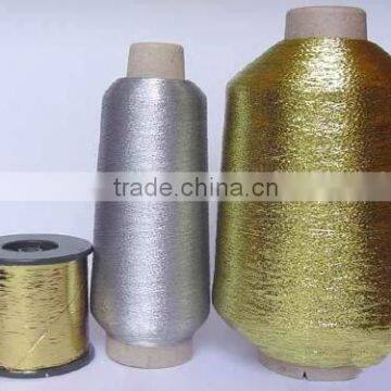 high quality polyester metallic yarn pure gold core rayon viscose for weaving