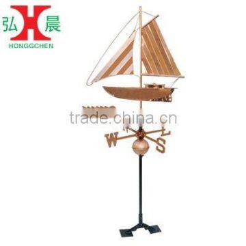 Garden Copper Boat Weathervane