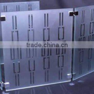 8mm Patterned Glass/ Acid Etched Glass for Shower Room/ Glass Door photo-2
