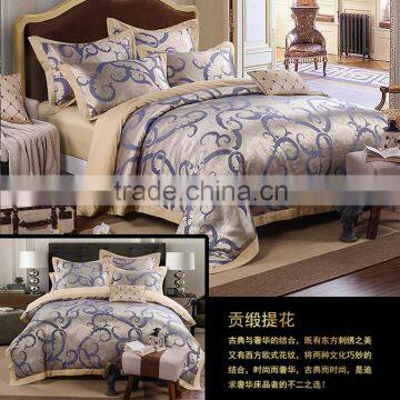 Wedding suite optimal silk satin jacquard Bedding Set