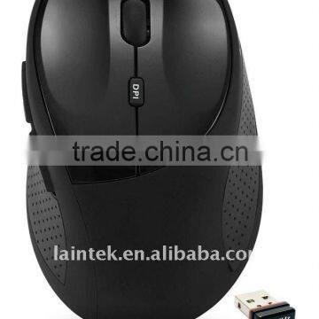 black colour 2.4g RF mini wireless optical mouse with OEM package design