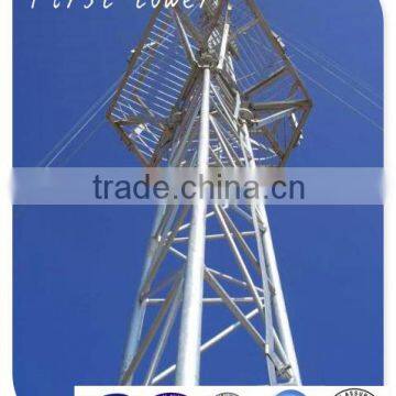 Guy Wire 3-leg wifi communication tower