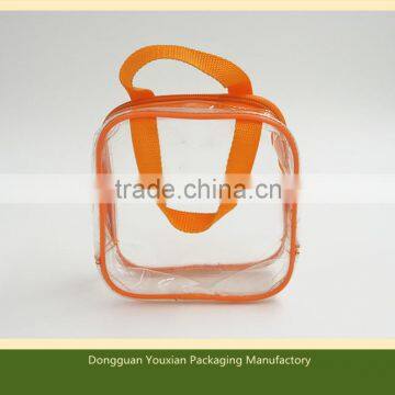 PVC sewing bag with pipe for nail polish , brush , personal care , beauty item , skin care