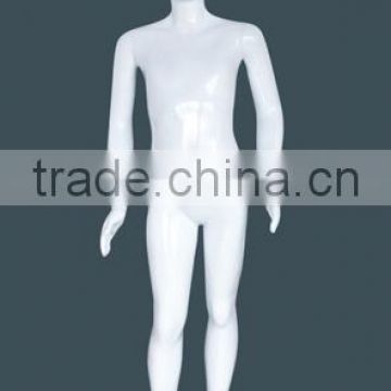 Cheap glossy white child mannequin no face mannequin factory wholesale