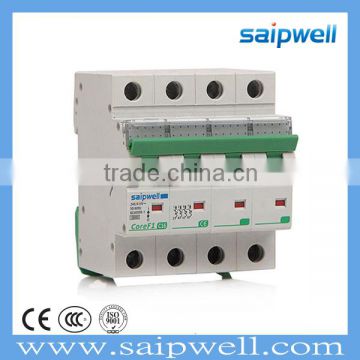 SAIPWELL Protection 4 poles Hot Sale Mini High Quality CEE/IEC 380v Protection Breaker Mini