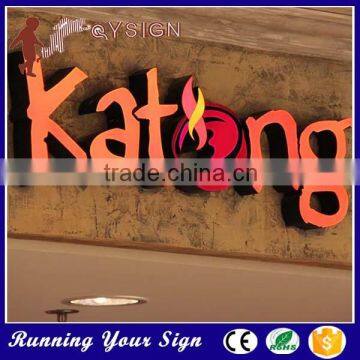 new acrylic sample letter lighting sign board for shops