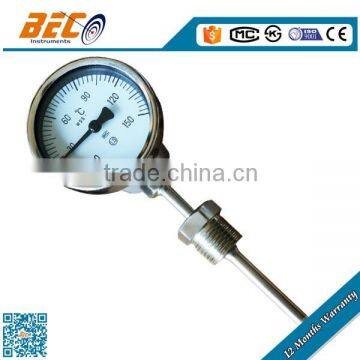 WSS series 60mm bottom type bimetal temperature thermometer