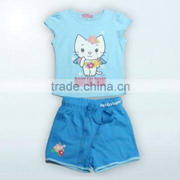 newborn baby suit short sleeve 100% cotton 2pcs kids clothes