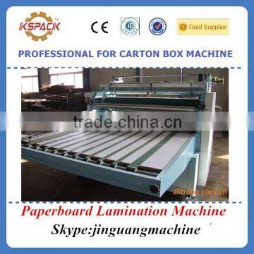 Carton box making machine / paperboard Manual operation double side lamination machine