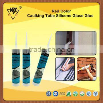 Red Color Caulking Tube Silicone Glass Glue